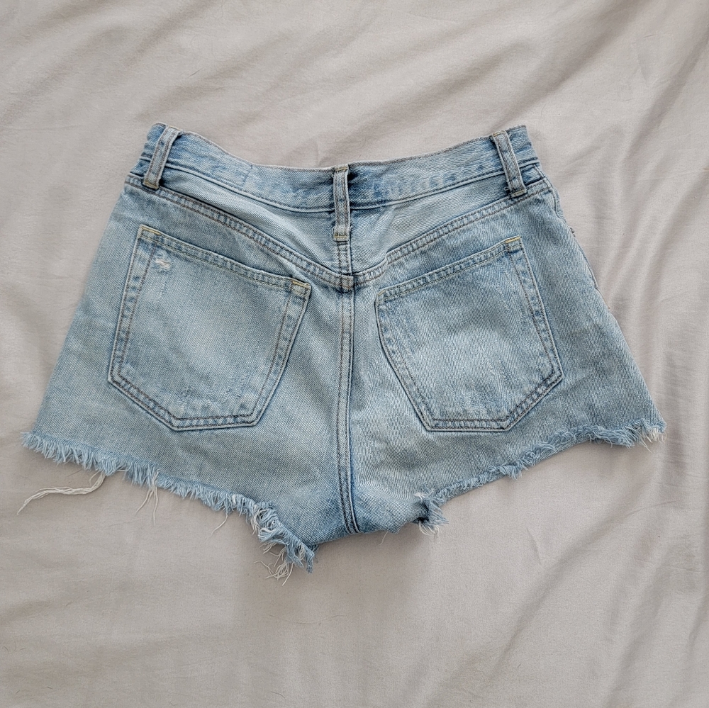 We The Free Jean high waisted shorts - Picture 3 of 4